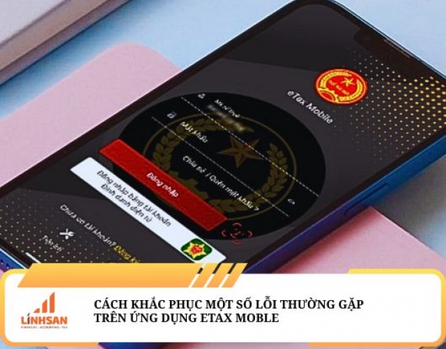 Cách khắc phục lỗi thường gặp trên ứng dụng eTax Mobile