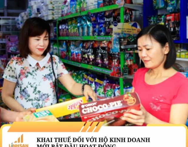 Khai thuế đối với hộ kinh doanh mới bắt đầu hoạt động